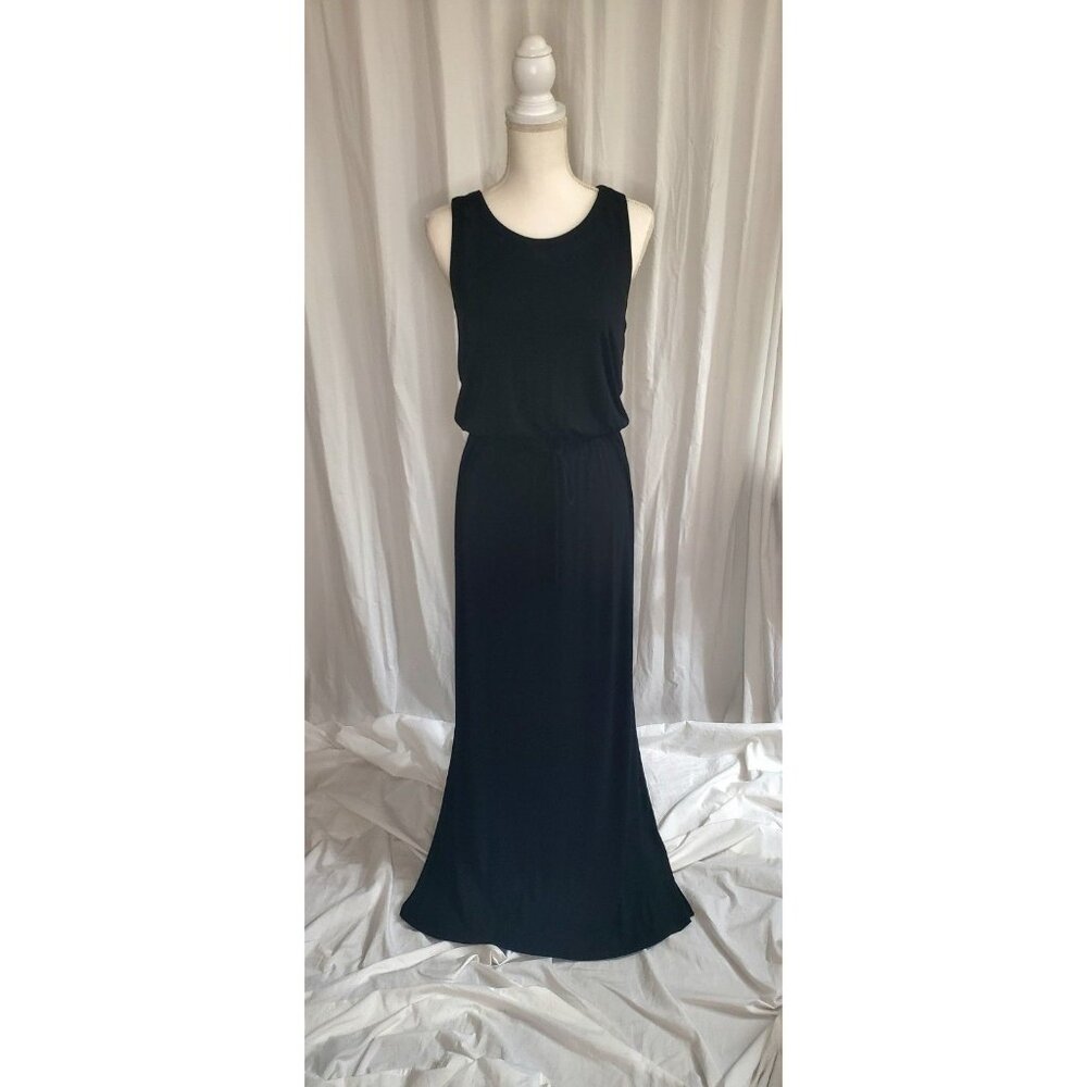 Athleta Black Sleeveless Maxi Dress